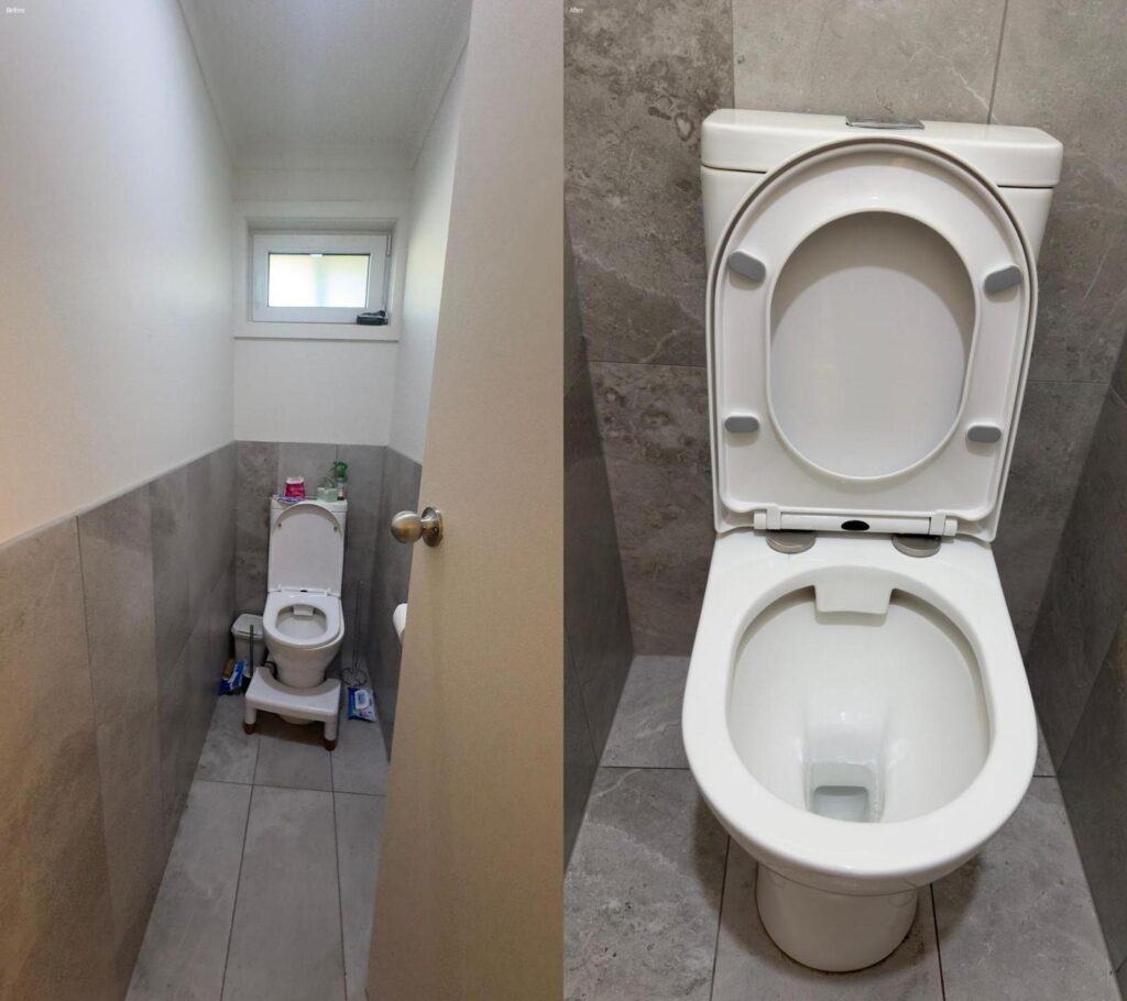 bathroom grout cleaning